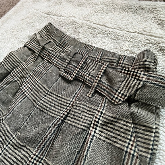 Wild Fable Khaki Pleated Plaid Trousers - Picture 6 of 12
